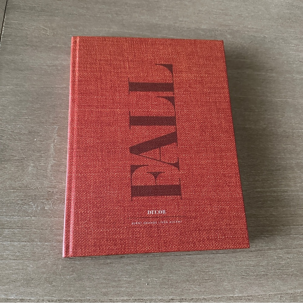 Orange Fall Decor Accent Stackable Book - Picture 9 of 10